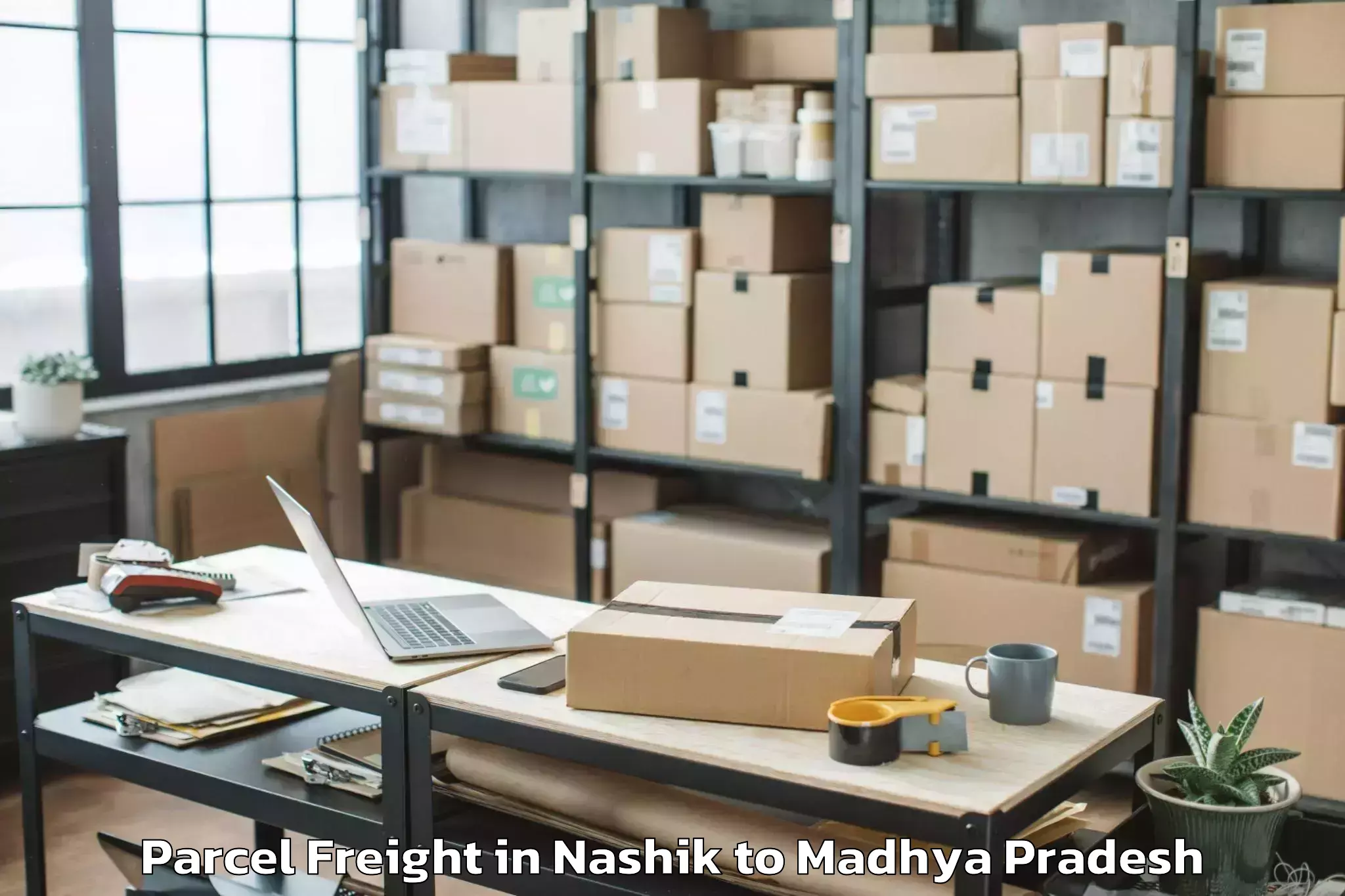 Book Nashik to Dewas Parcel Freight Online